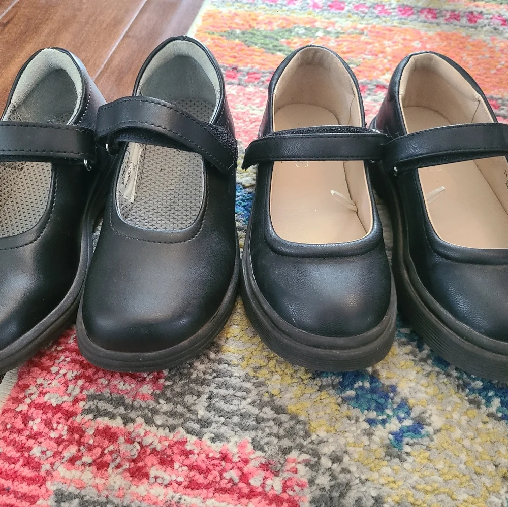 Flynn O'hara and Children's Place Black Kids' Uniform Mary Jane Shoes - …